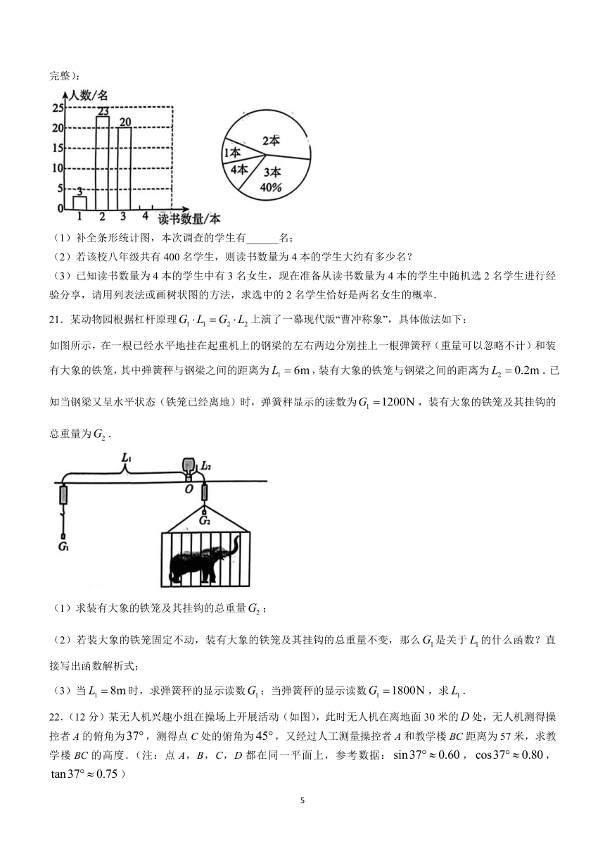 山东省德州市平原县2023-2024学年九年级上学期期末数学试题（含答案）