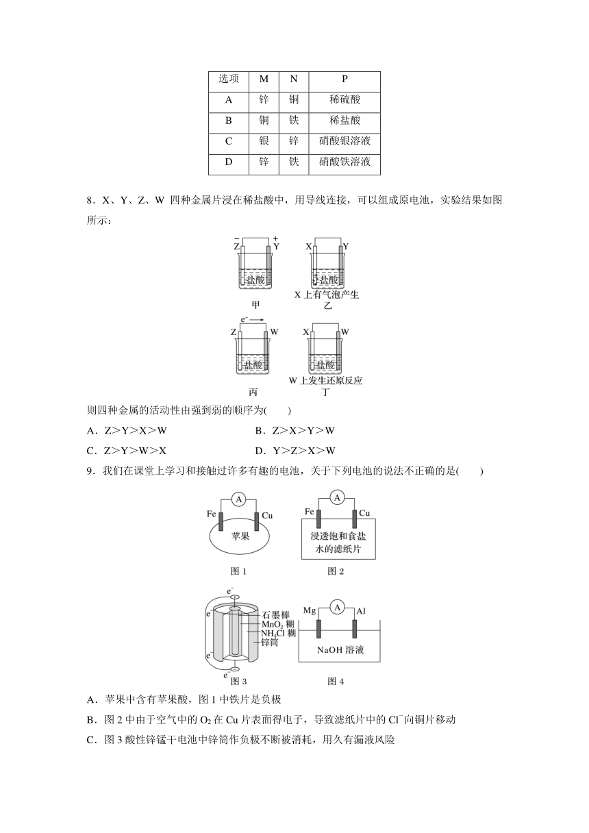 第六章　化学反应与能量   阶段重点突破练(三) （含答案）—2024春高中化学人教版必修二