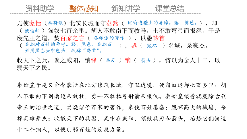 11.1 《过秦论》 课件(共34张PPT) 2023-2024学年高二语文部编版选择性必修中册