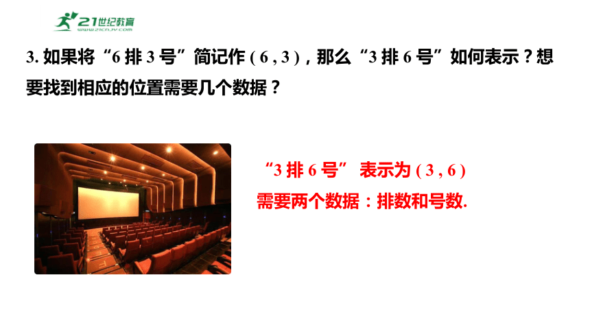 7.1.1有序数对 课件2023-2024学年度人教版数学七年级下册(共22张PPT)