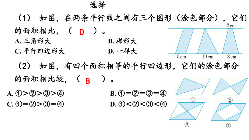 五年级上册数学苏教版2.11多边形的面积 整理与练习课件(共33张PPT)