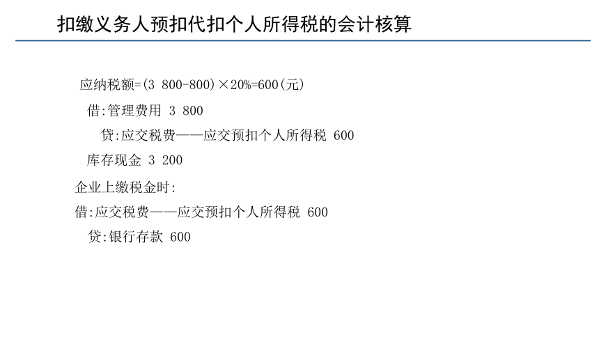 第五章 个人所得税的会计核算_2 课件(共19张PPT)- 《税务会计(第六版)》同步教学（人民大学版）