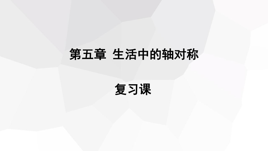 第五章 生活中的轴对称 复习课课件 (共24张PPT) 2023-2024学年初中数学北师大版七年级下册