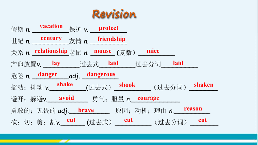 UNIT3 Unit Review 教学课件--冀教版初中英语八年级下