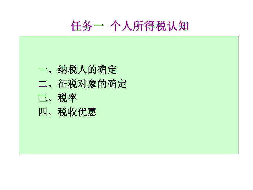 项目九 个人所得税的核算 课件(共31张PPT)-《企业纳税会计》同步教学（大连理工大学出版社）