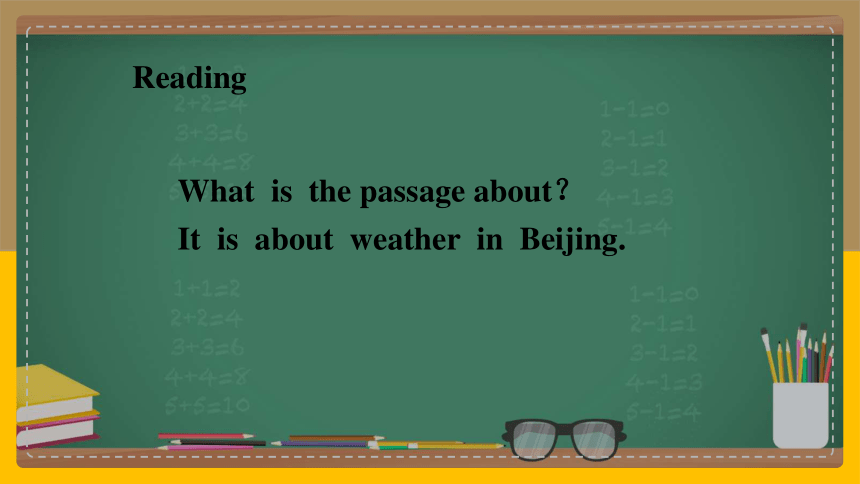 Unit 4 Seasons and weather. Lesson 10 Weather in Beijing 1-2 课件(共42张PPT 内嵌音频）
