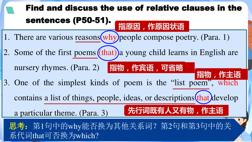 人教版（2019）选择性必修 第三册Unit 5 Poems Review Useful Structures 课件(共31张PPT)