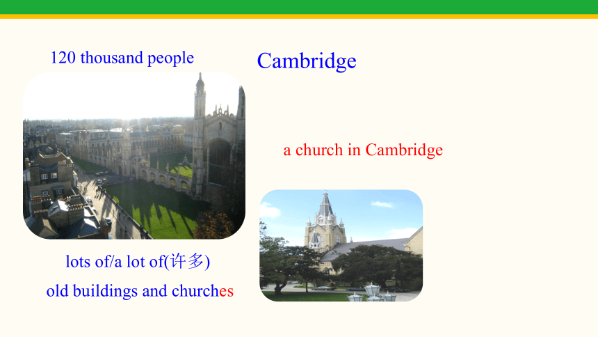 Module 2 My home town and my country Unit 2Cambridge is a beautiful city in the east of England 课件(共