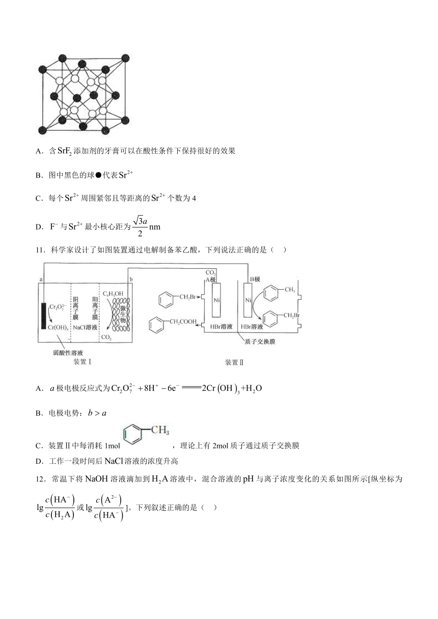 安徽省合肥市部分中学2023-2024学年高三上学期期末联考化学试题（含解析）