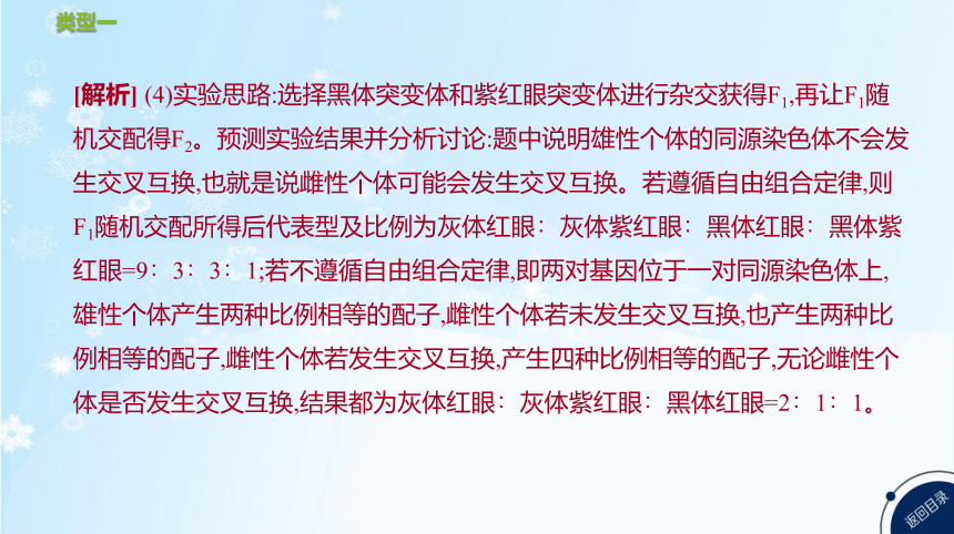 高考生物二轮复习微专题3　遗传实验分析与设计(共51张PPT)