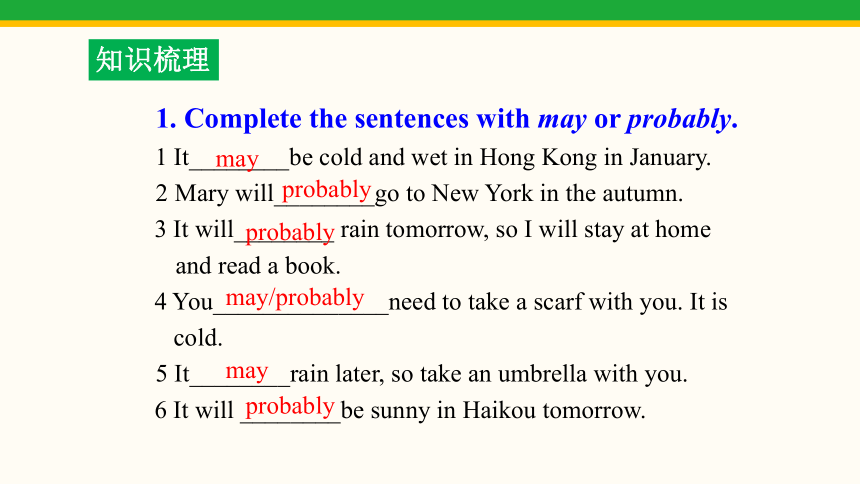 Module 10 The weather Unit 3 Language in use  课件(共42张PPT)
