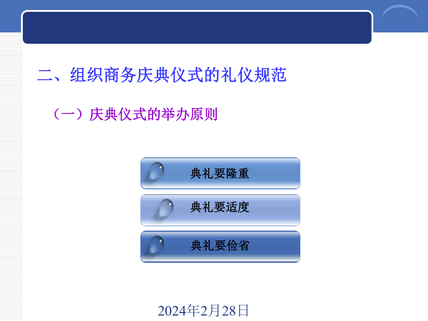 7.1商务庆典仪式礼仪简介 课件(共15张PPT)《商务礼仪》同步教学（西南财经大学出版社）