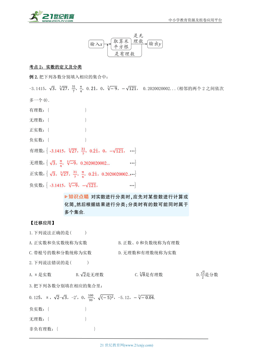 【2024春人教七下数学精品教案】6_3_1 实数的相关概念及分类（第一课时）