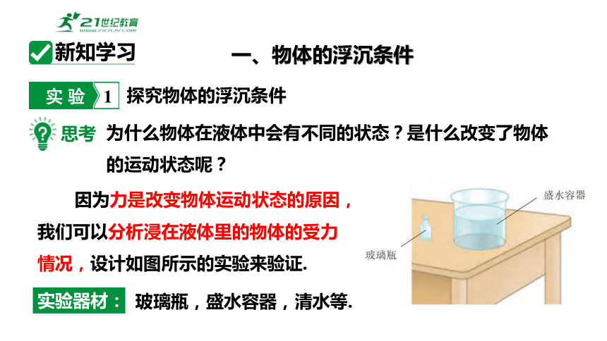 9.3物体的浮与沉第1课时物体的浮沉条件 课件 (共32张PPT) 2023-2024学年度沪科版物理八年级全册