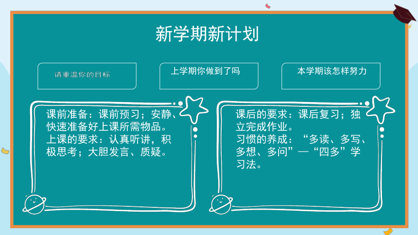 七年级下学期开学收心班会 课件(共25张PPT)