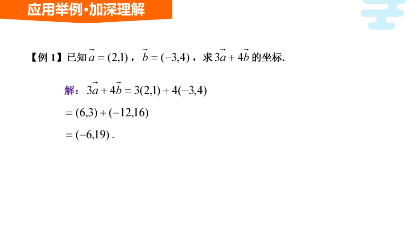 6.3.4 平面向量数乘运算的坐标表示 课件(共16张PPT）