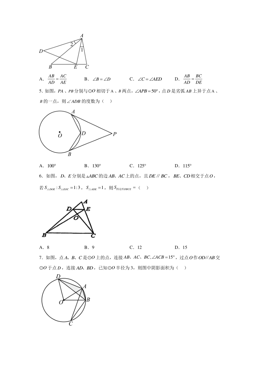 山东省日照市五莲县2023-2024学年九年级上学期期末数学试题(含解析)