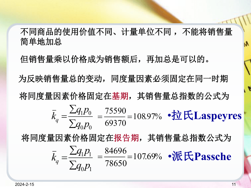 第8章统计指数 课件(共53张PPT)-《统计学基础（第4版）》同步教学（电子工业版）