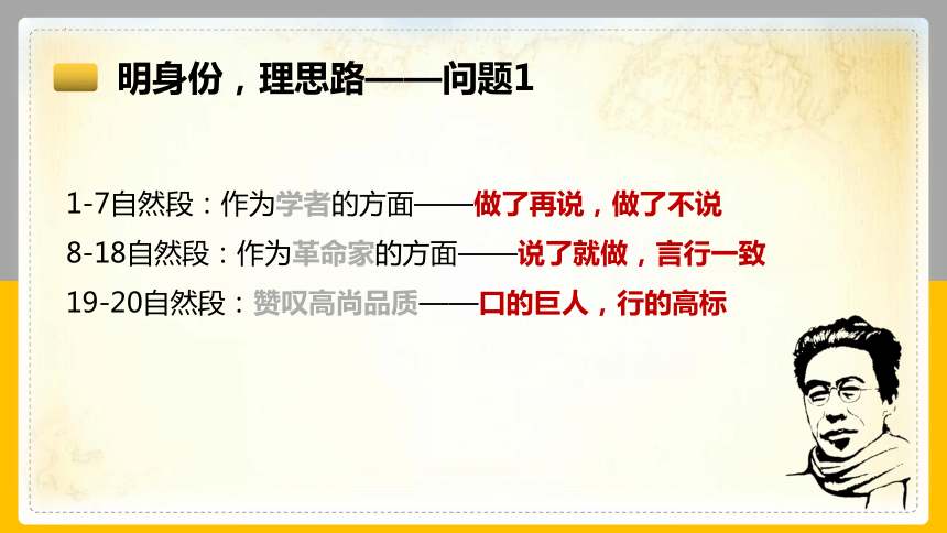 统编版语文七年级下册第2课《说和做——记闻一多先生言行片段》课件(共40张PPT)