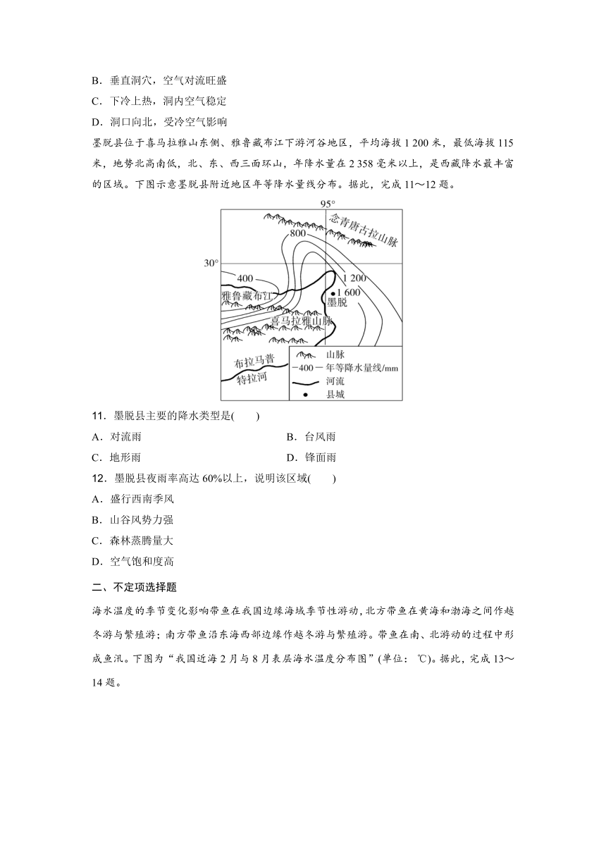 高中地理学业水平复习合格演练测评(二)（含答案）