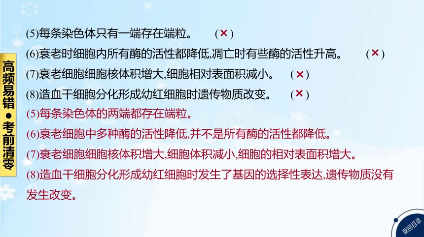 高考生物二轮复习小专题4　细胞的生命历程(共85张PPT)