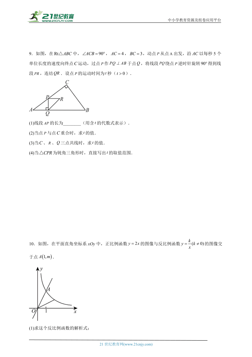 2024年数学中考专题特训：锐角三角函数（解答题篇）（含解析）