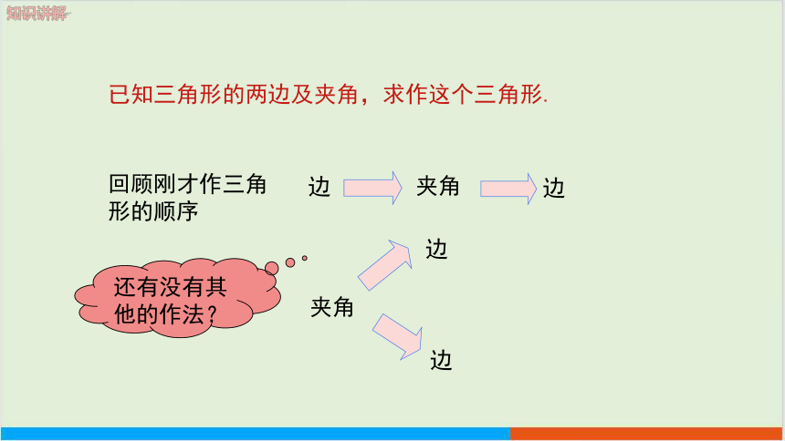 4.4 用尺规作三角形教学课件 北师大版中学数学七年级（下）