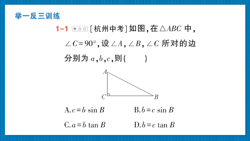北师大版数学九年级下册第一章 直角三角形的边角关系章末复习课件（53张PPT)