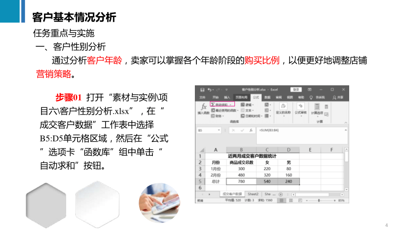 6.1客户基本情况分析 课件(共17张PPT)《商务数据分析与应用》（上海交通大学出版社）