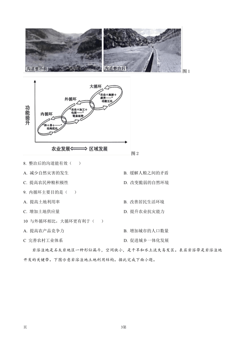 广东省惠州市大亚湾区2023-2024学年普通高中毕业班联合模拟考试（一）地理试题（解析版）