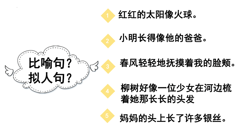 统编版语文二年级下册句子专项之比喻、拟人课件(共18张PPT)