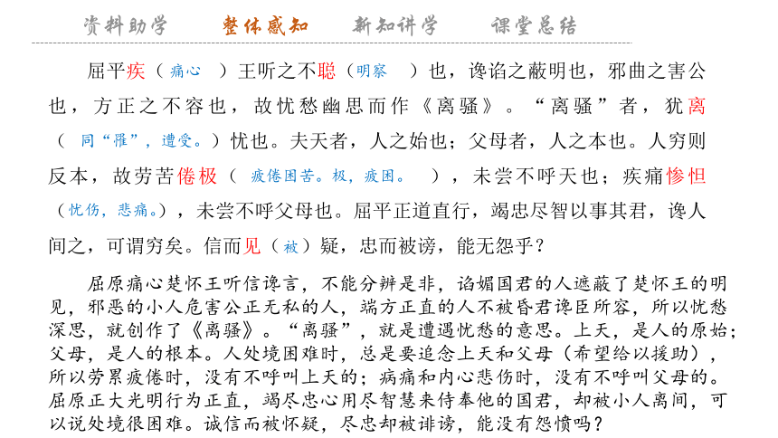 9 《屈原列传》课件(共40张PPT) 2023-2024学年高二语文部编版选择性必修中册