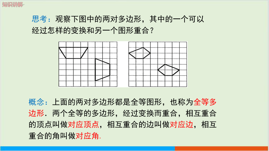 10.5图形的全等 教学课件--华师大版初中数学七年级（下）