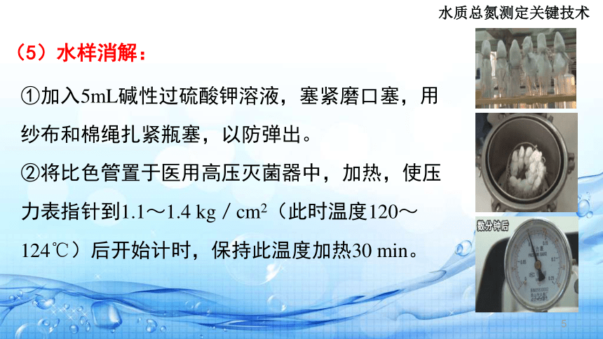 5.6过硫酸钾消解紫外分光光度法测定总氮关键技术 课件(共17张PPT)-《水环境监测》同步教学（高教版）