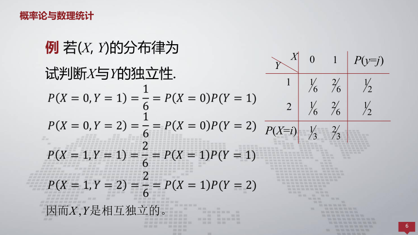 3.4随机变量的独立性 课件(共15张PPT)- 《概率论与数理统计 》同步教学（人民大学版·2018）