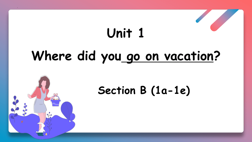 Unit 1 Where did you go on vacation？Section B  (1a-1e) (共22张PPT，内嵌音频)