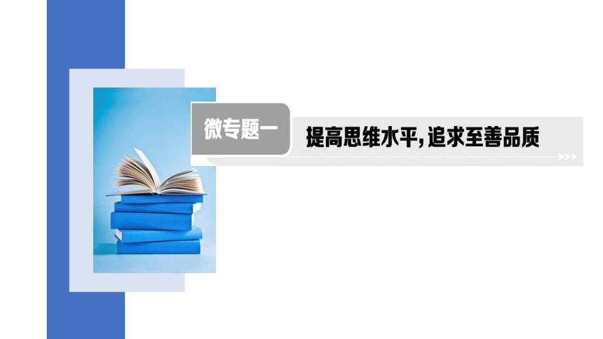 微专题一 提高思维水平，追求至善品质　学案课件（21张幻灯片）   2023-2024学年初中道德与法治统编版七年级下册