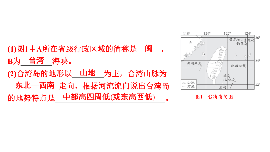 2024年福建省地理会考同步复习课件第1部分模块第6章课时1　北京　台湾省(共48张PPT)