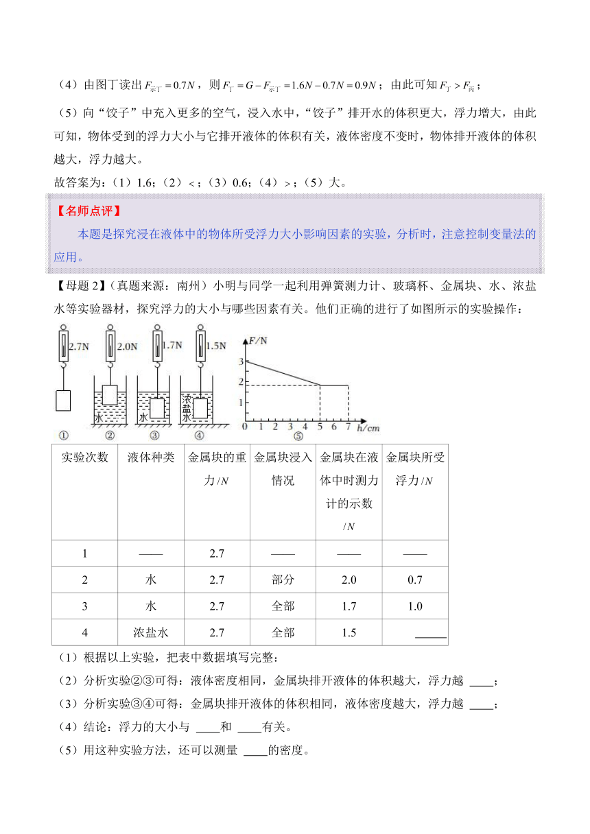 2024年中考物理二轮复习专题11 浮力（精讲）（含解析）