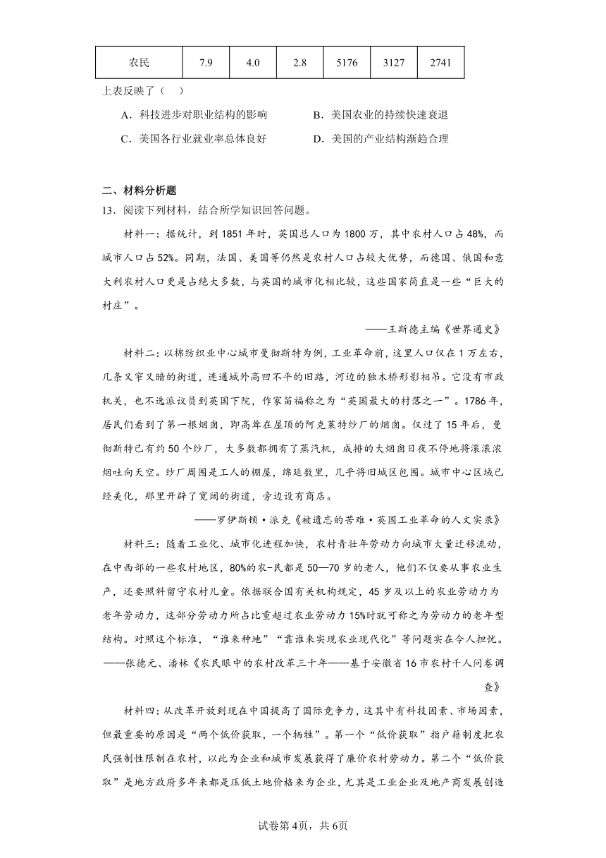 云南省昆明市西山区2024届高三三模历史试题（含解析）