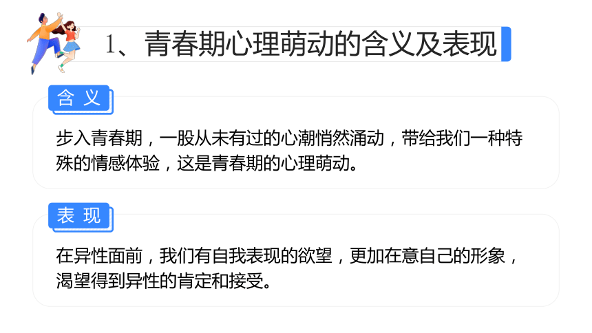 2.2 青春萌动 课件(共19张PPT)+内嵌视频-2023-2024学年统编版道德与法治七年级下册