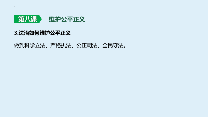 八年级下册 第四单元 崇尚法治精神 复习课件(共58张PPT)-2024年中考道德与法治一轮复习