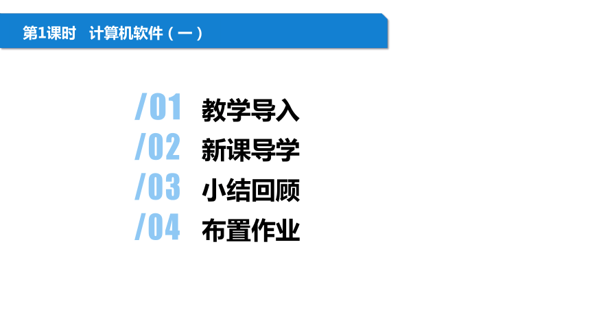 粤教清华版信息技术七上 1.3《计算机软件》课件(2课时，26张PPT）