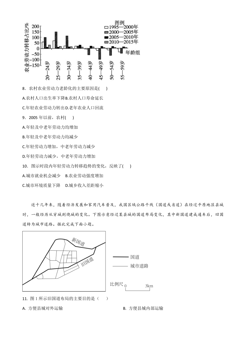 山西省晋中市祁县第二中学2023-2024高一下学期3月第二次月考地理试题（含解析）