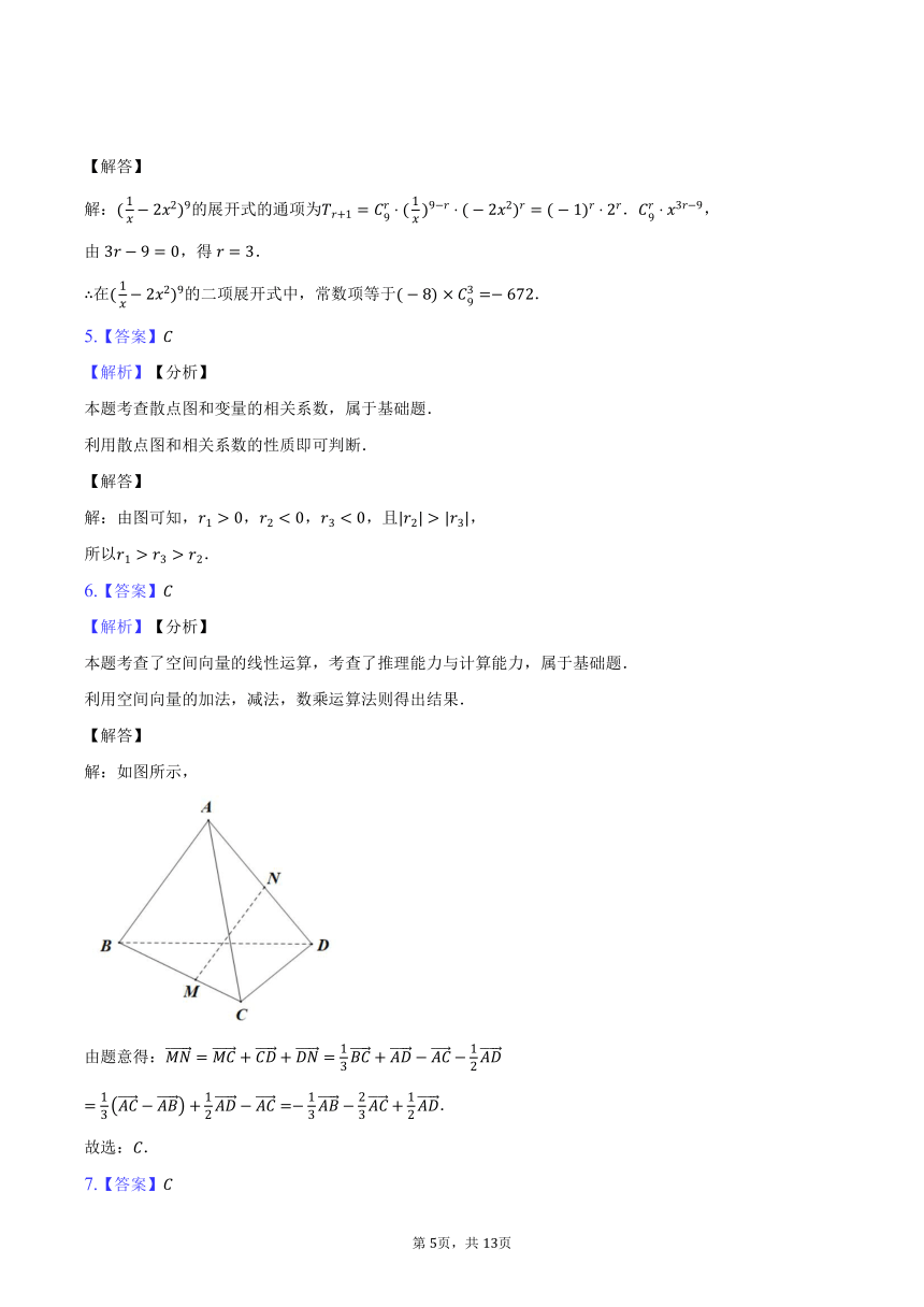 【新结构】2023-2024学年广西壮族自治区桂林市高二下学期入学联合检测卷数学试题（含解析）