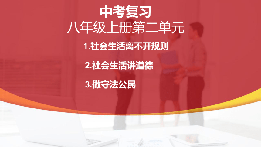 八年级上册第二单元 遵守社会规则 复习课件（ 38张ppt） -2024年中考道德与法治一轮复习