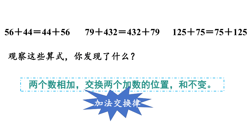 2024（大单元教学）人教版数学四年级下册3.1  加法运算律课件（25张PPT)