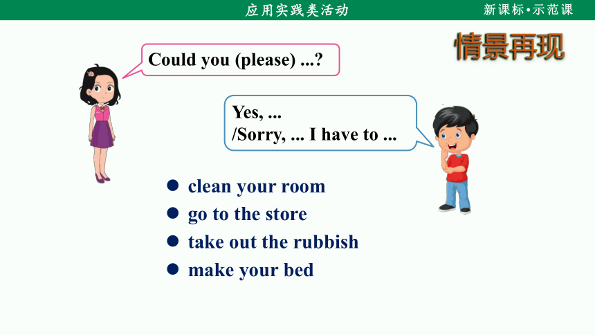 【新课标】Unit 3 Section B (3a-Self Check) 课件 （人教新目标 八下 Unit 3 Could you please clean your room)