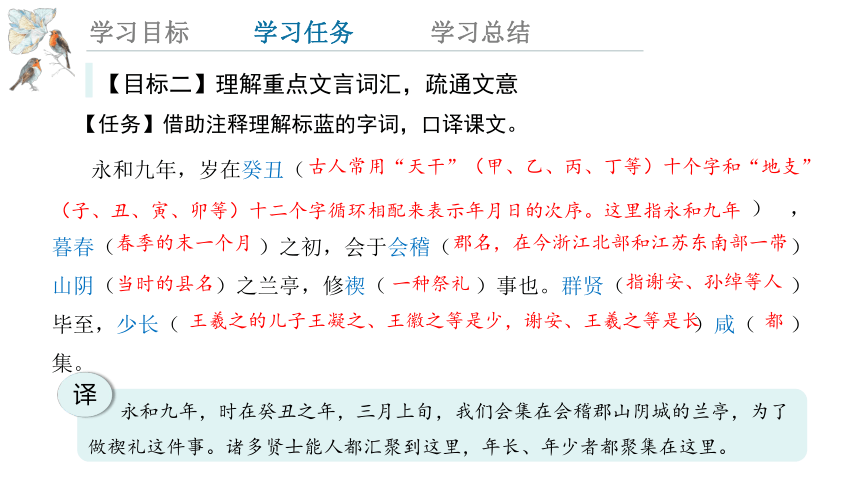 10.1《兰亭集序》  课件(共22张PPT)  2023-2024学年高一语文统编版选择性必修下册