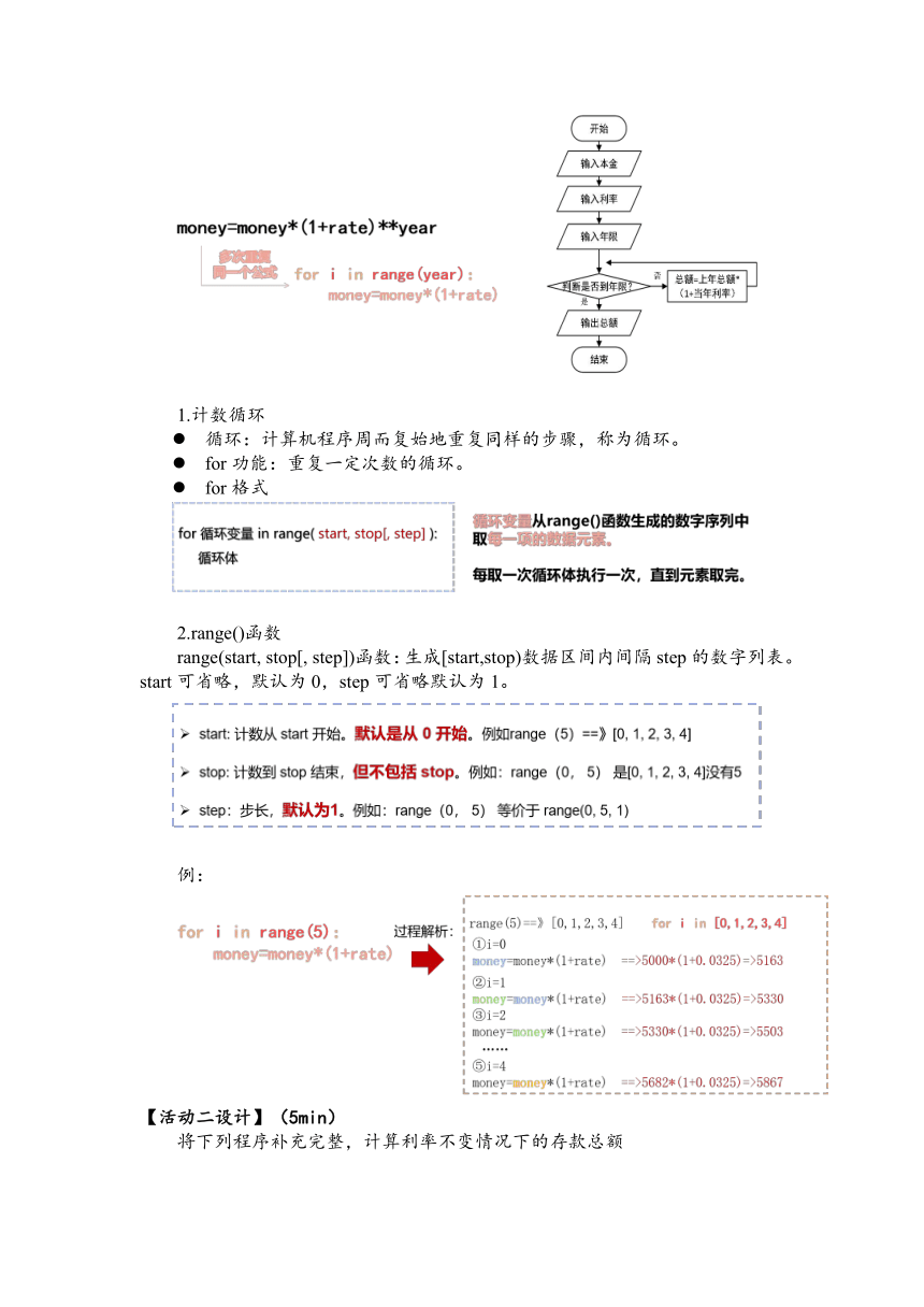 2.3 周而复始的循环 第一课时教案  2023—2024学年教科版（2019）高中信息技术必修1